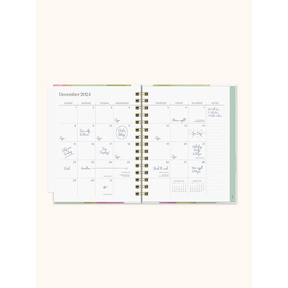 2024 Orange Circle 12 Month Edie Tabbed Planner Fresh Start